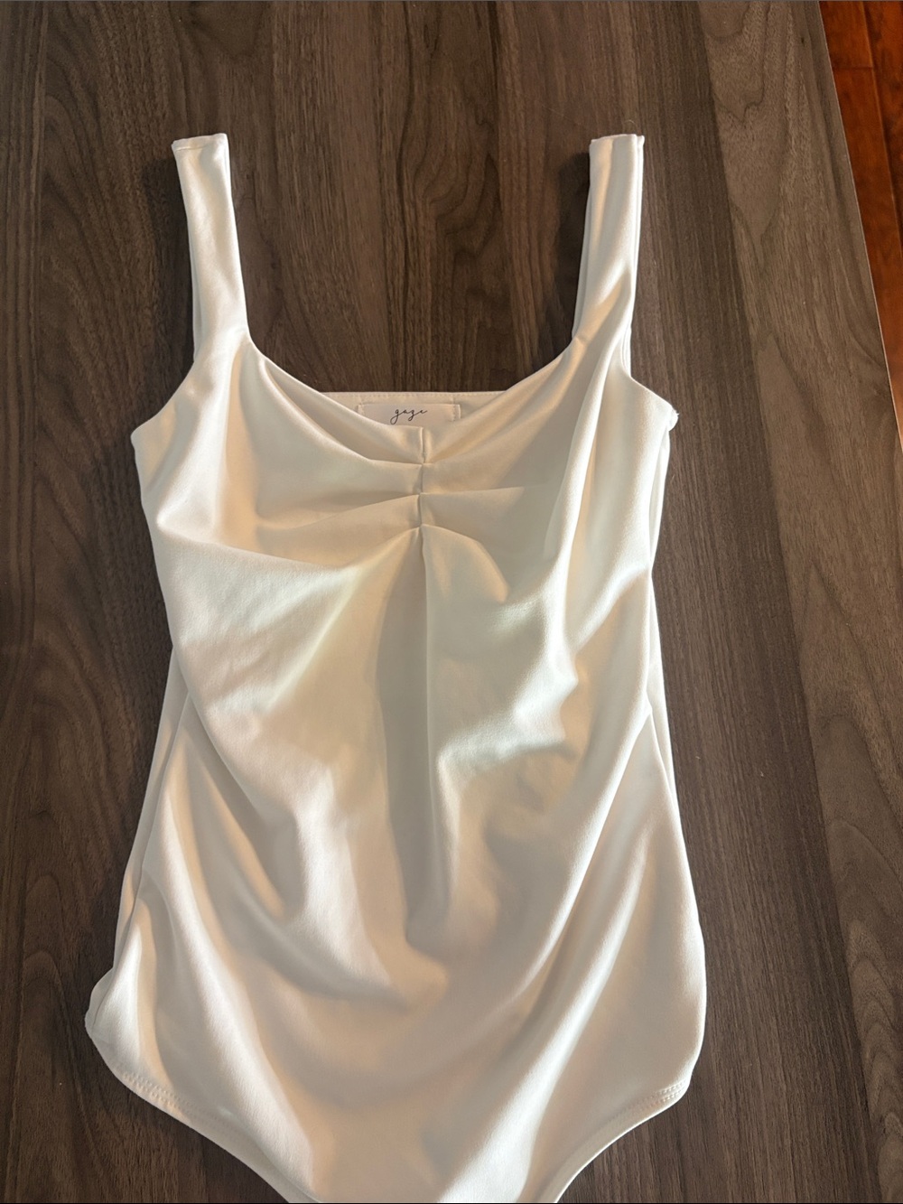 Gaze | White Bodysuit | Snap Closure | - Picture 3 of 15